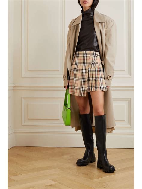 burberry skirt check 14|Burberry wool mini skirt.